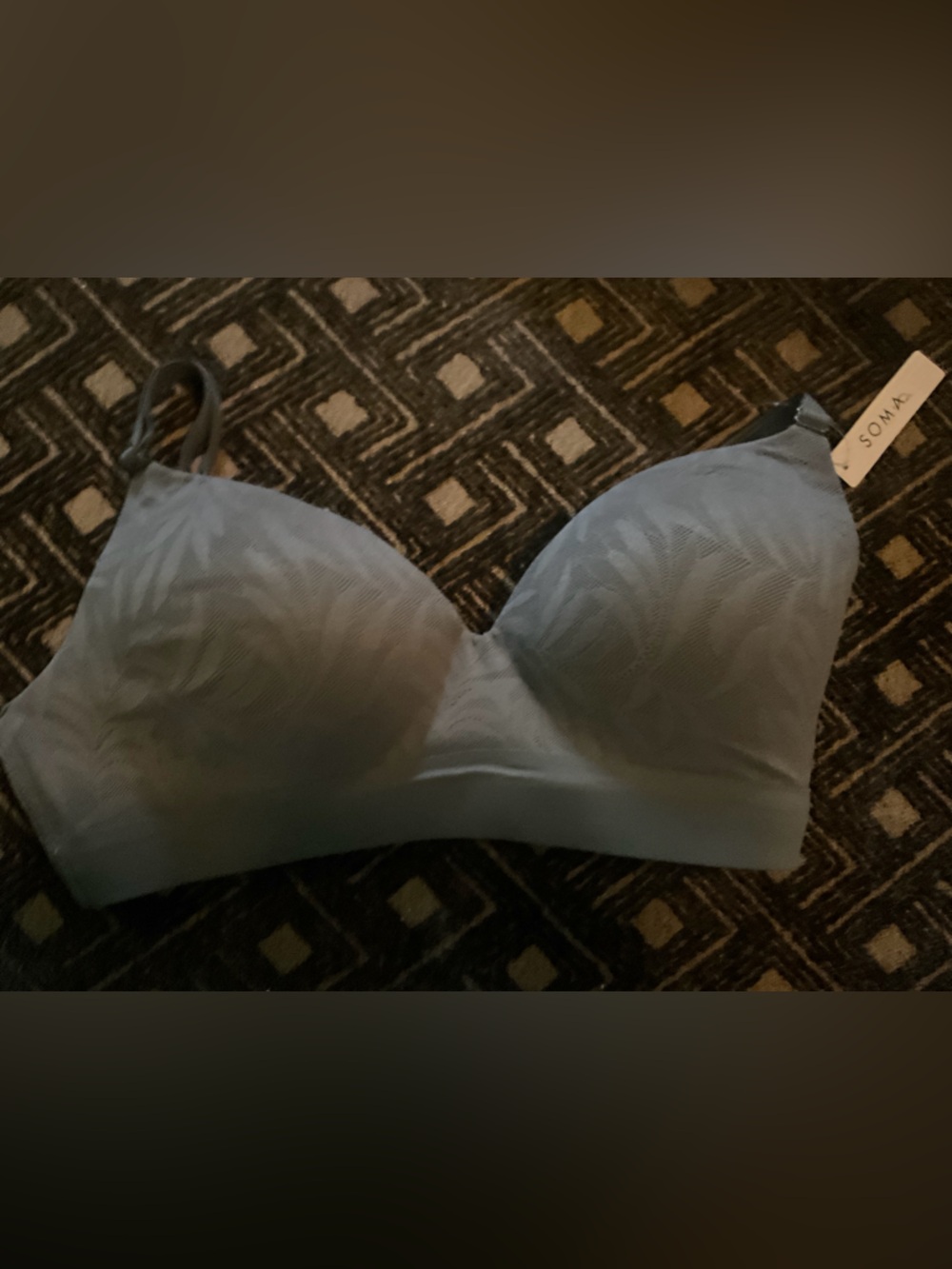 Soma Gray Abyss Lace Wireless Bra
